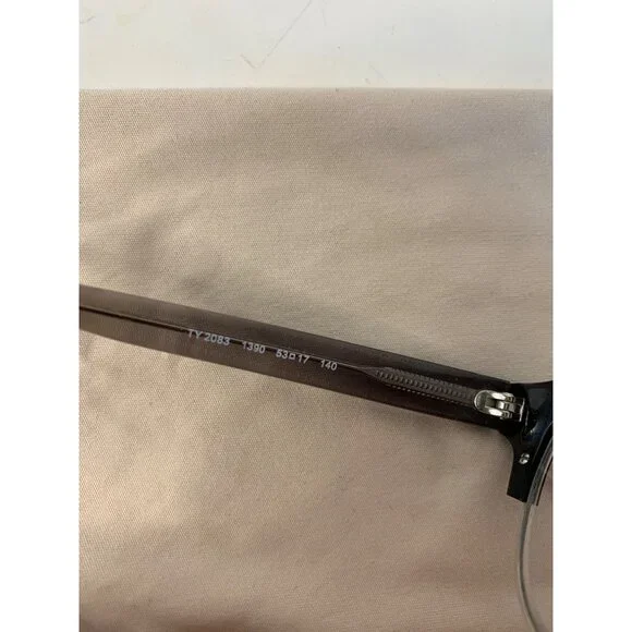 Tory Burch Womens Black Cat-Eye Eyeglasses TY2083 T390 53-16-140 Logo Case - Picture 7 of 8